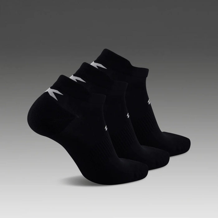 2XU Ankle Sock 3 Pack | Black / White