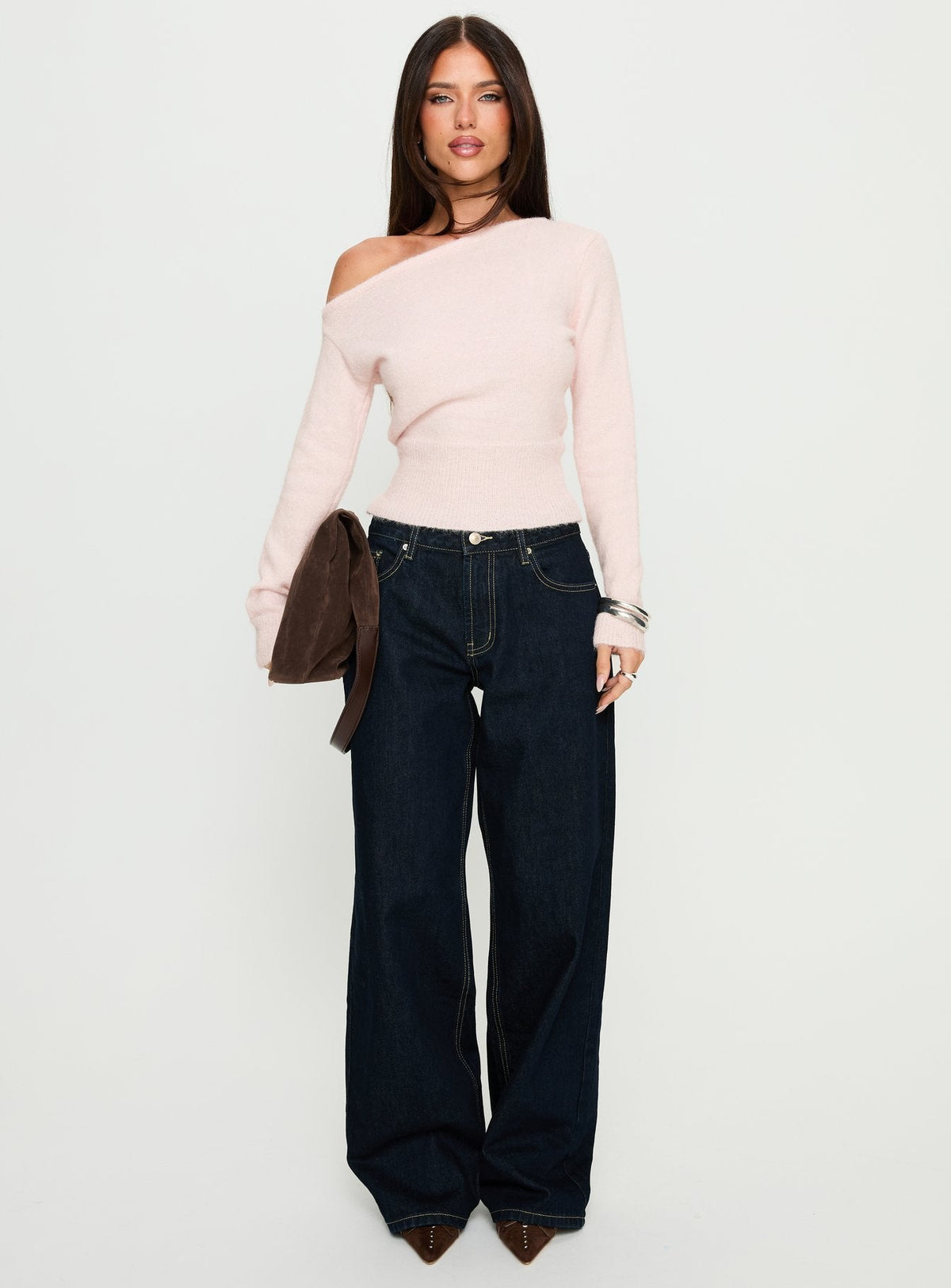 Serenitia Mid Rise Relaxed Jeans Dark Raw Wash