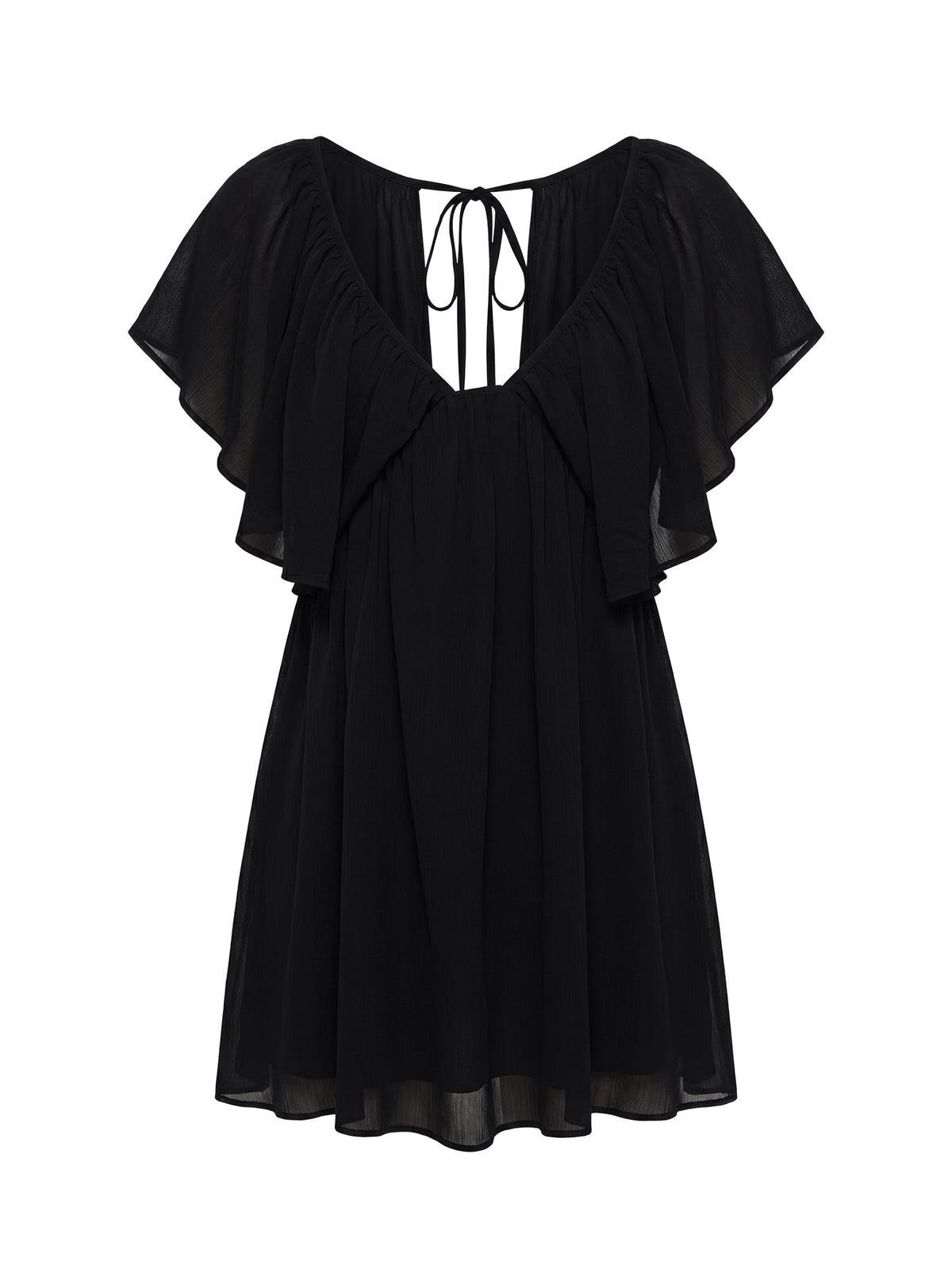 Sun Spirit Plunge Flowy Romper Black