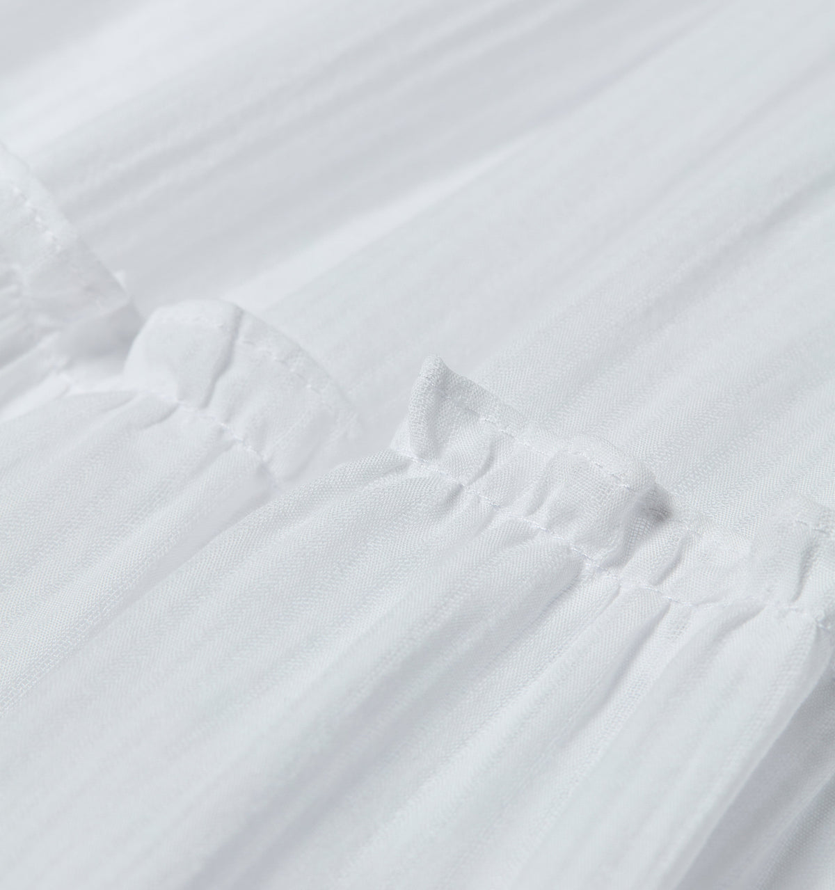 The Ellie Nap Dress - White Shadow Stripe