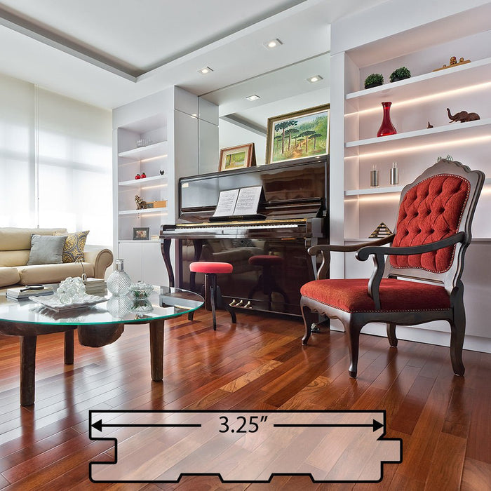 Brazilian Cherry (Jatoba) Engineered Flooring 0.375″ x3.25″ Prefinished Satin, $4.83/sqft - Advantage Lumber