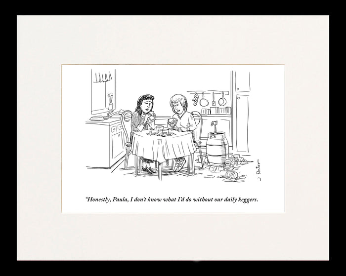 Daily Keggers Cartoon Print