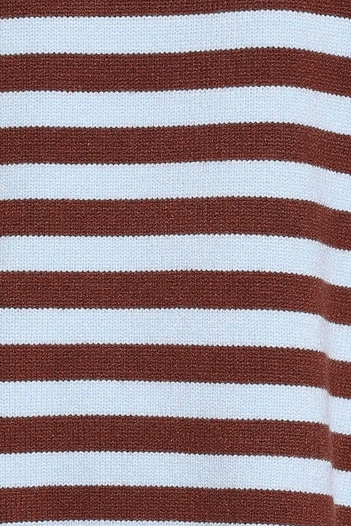 KNITWEAR Dominica Knit Sweater - Blue Chocolate Stripe