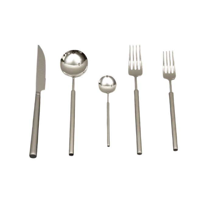DOMO 5 PIECE SETTING IN BRUSHED STAINLESS