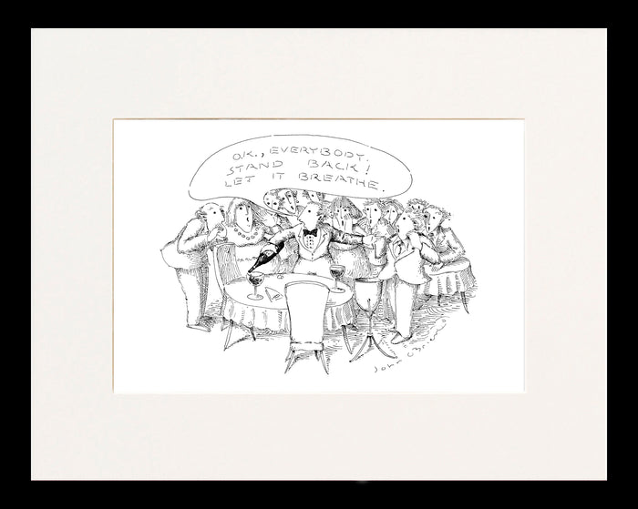 Let It Breathe Cartoon Print