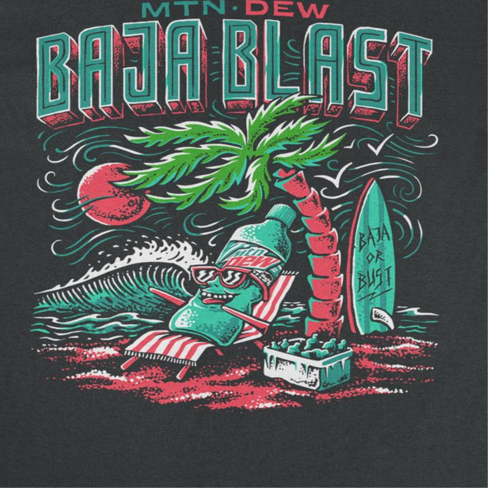 Mountain Dew Baja Blast Chillin Black T-Shirt