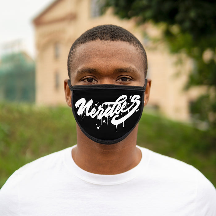 Nerdee's - Mixed-Fabric Face Mask - "The Drip" - Black