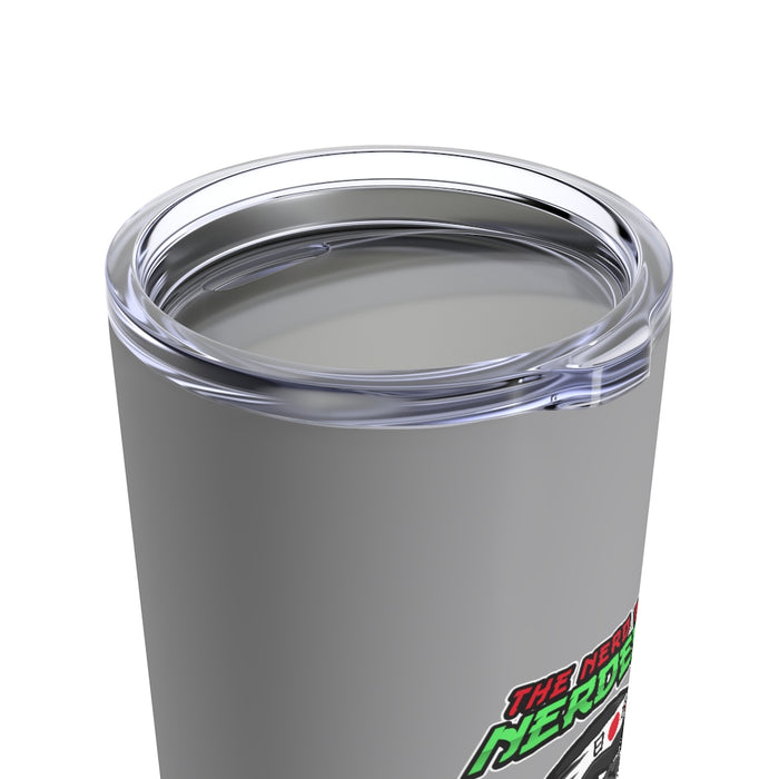 Nerdee's "Gorilla Samurai" Gray Tumbler 20oz