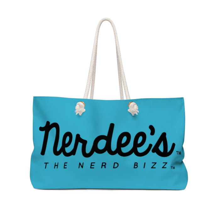 Nerdee's Official Logo - Weekender Bag - Aqua