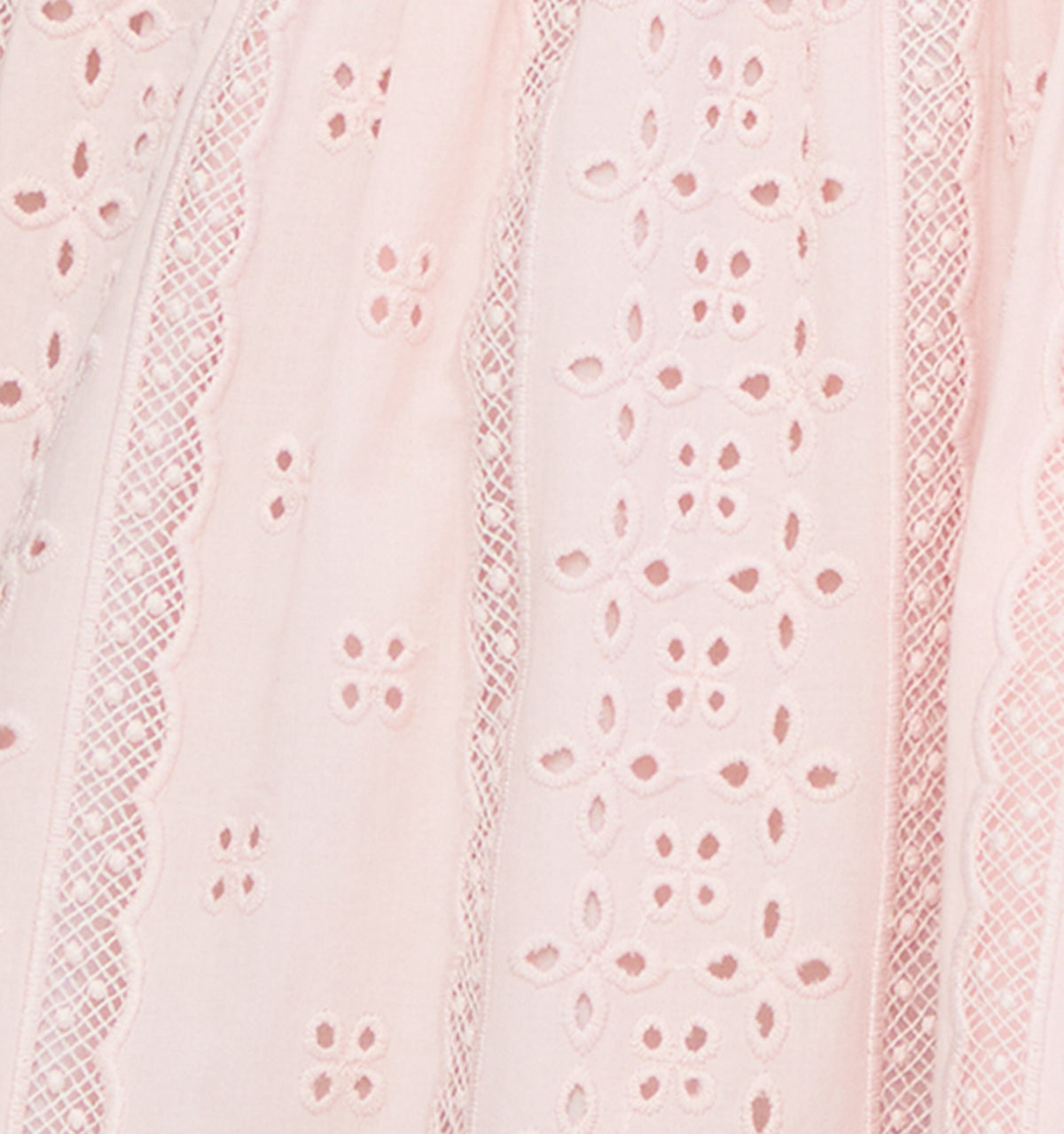 The Belle Bow - Pink Broderie Voile