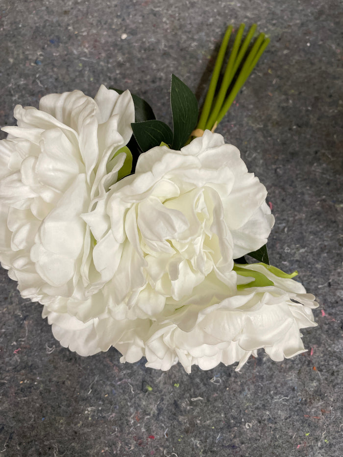 REAL TOUCH WHITE PEONY BUNDLE