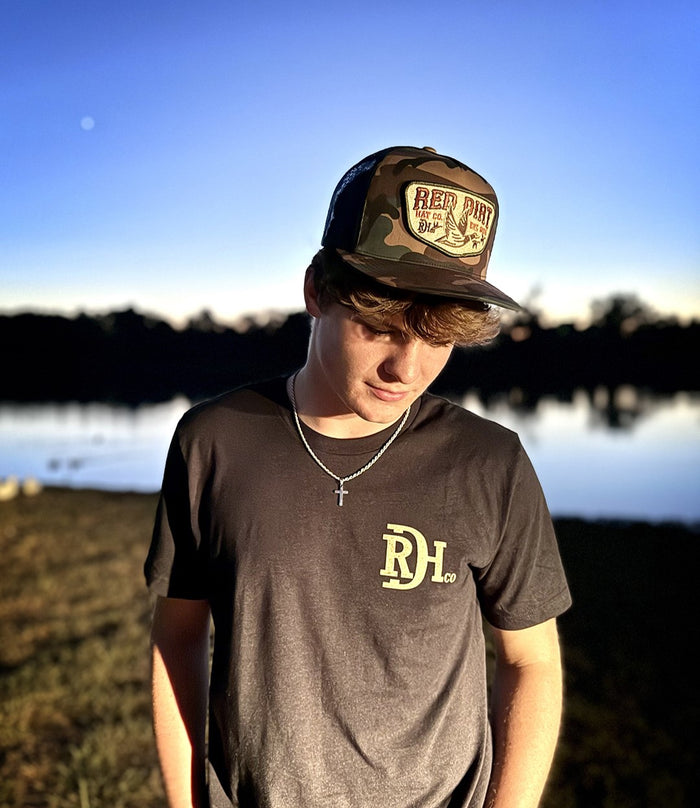 Red Dirt Hat Co. Fly South Hat in Camo & Black