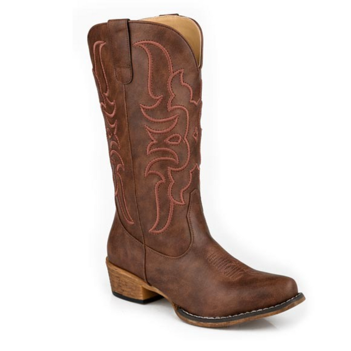 Roper Women's Riley Flextra Cord Boot in Brown