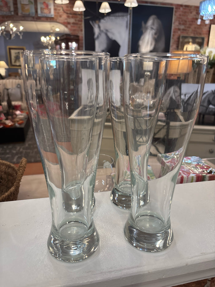 SET OF FOUR BEER PILSNERS