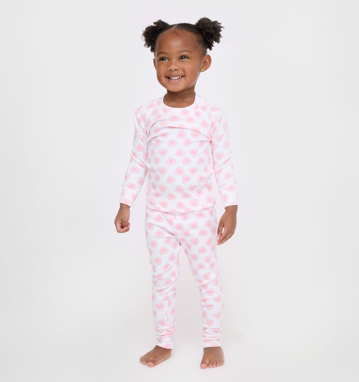 The Baby Sully PJ Set - Pink Doily Heart