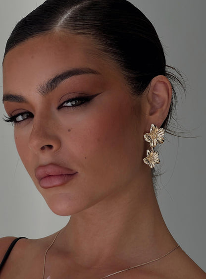 See You Soon Earrings Gold