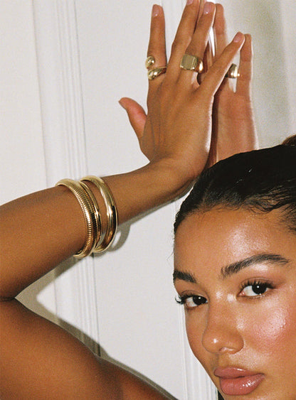 Dapperton Bangle Set Gold