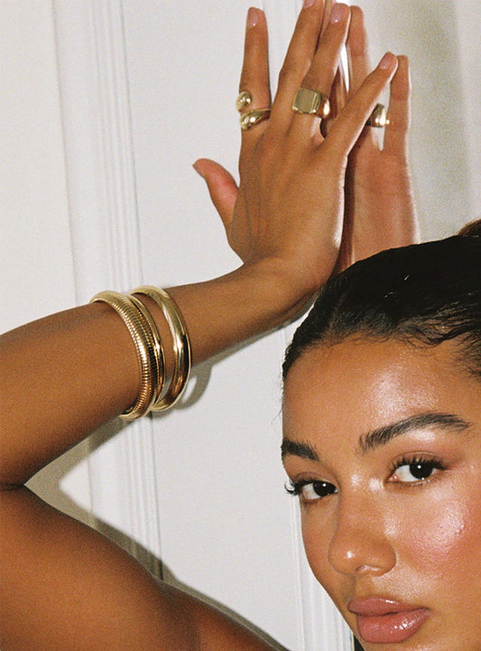 Dapperton Bangle Set Gold