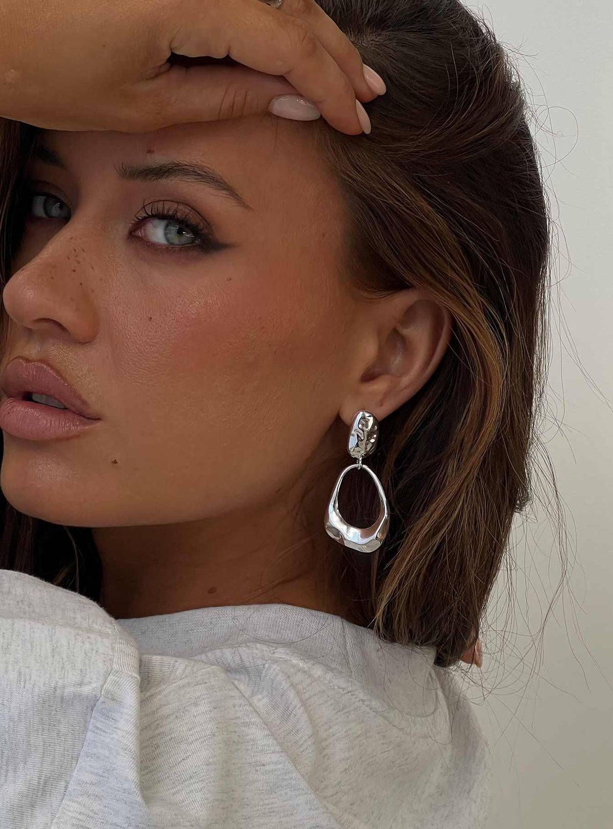 Whirl Earrings Silver