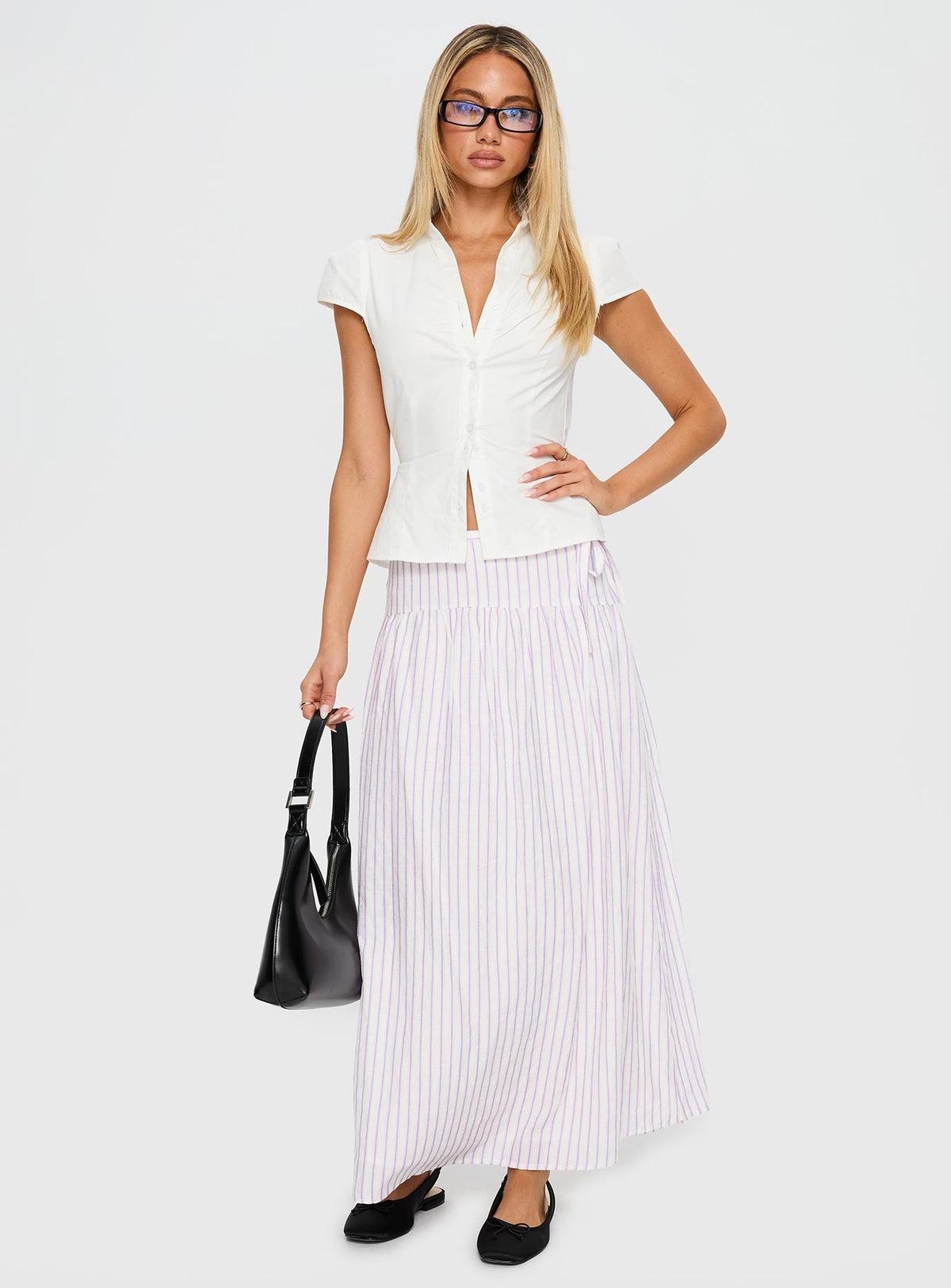 Antheia Maxi Skirt White Multi