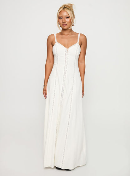 Mercie Maxi Dress White
