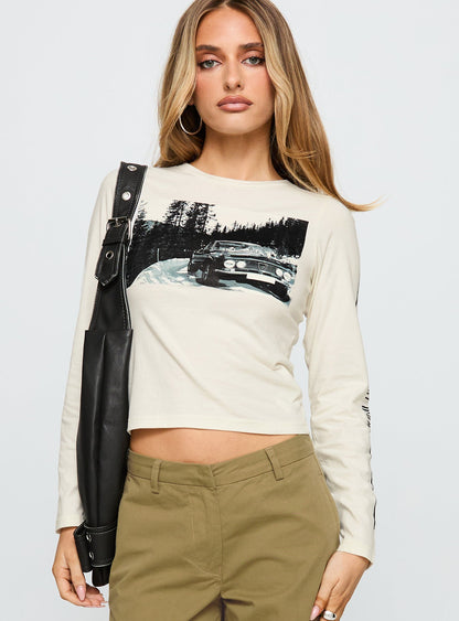 Saint Moritz Long Sleeve Top Washed Marshmellow