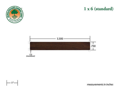 1 x 6 Kiln-Dried Ipe Wood Decking Shorts - Advantage Lumber