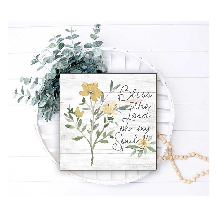 10x10 Bless the Lord Oh My Soul Sign