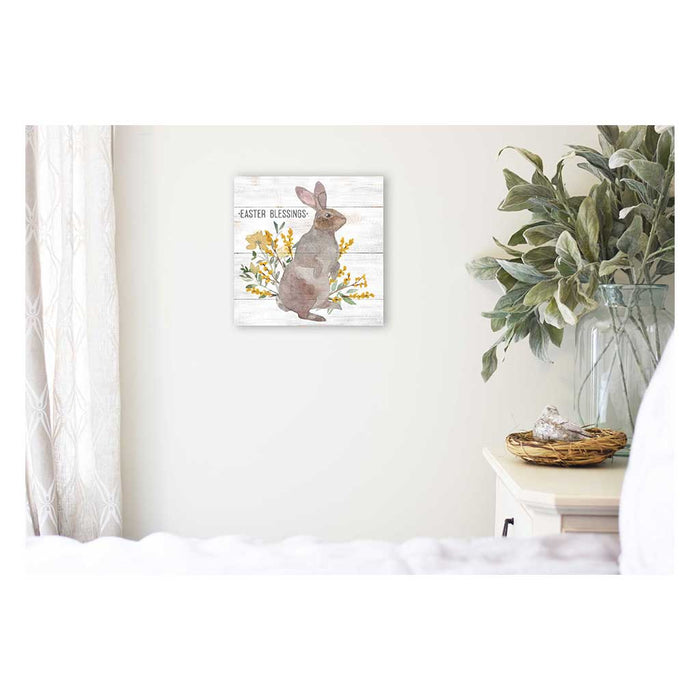 10x10 Easter Blessings with Bunny Sign