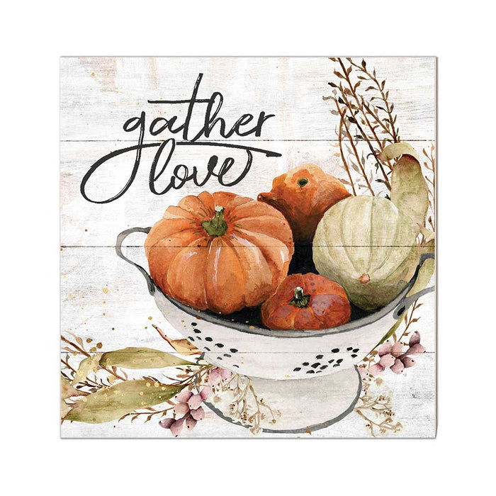 10x10 Gather Love Pumpkin Bowl Sign