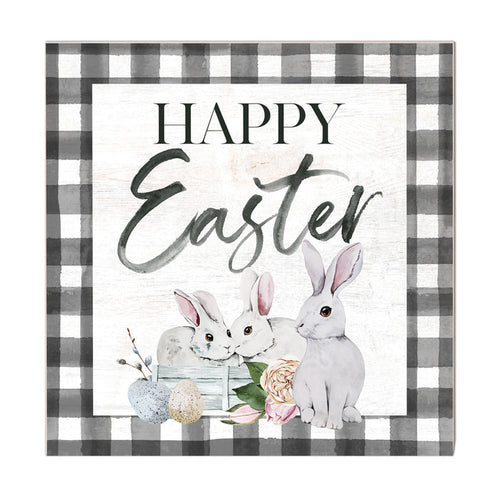 10x10 Happy Easter Buffalo Check Sign
