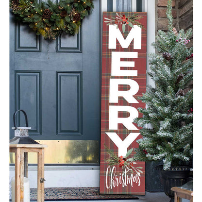 11x46 Merry Christmas Leaner Sign
