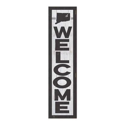 11x46 State Welcome Connecticut Leaner Sign