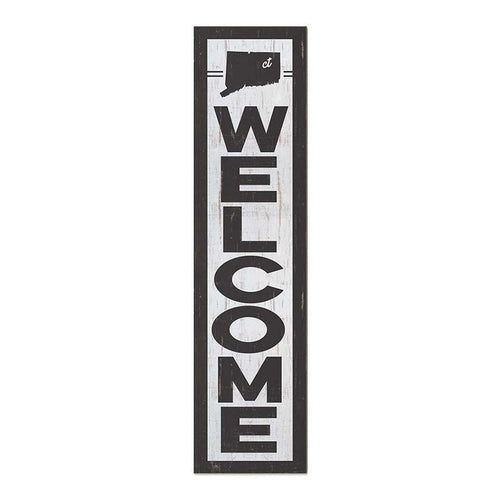 11x46 State Welcome Connecticut Leaner Sign