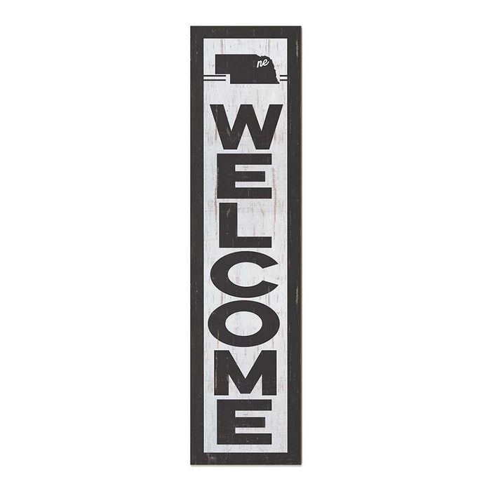 11x46 State Welcome Nebraska Leaner Sign