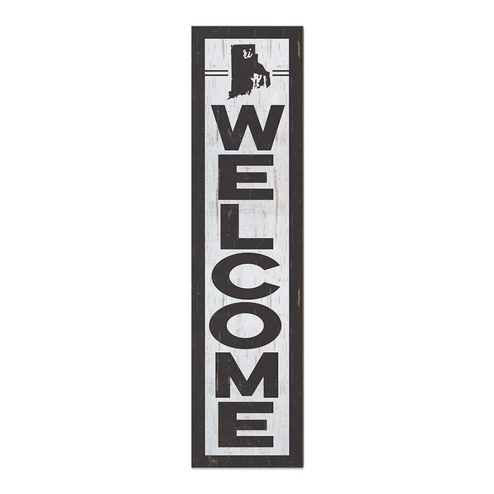 11x46 State Welcome Rhode Island Leaner Sign