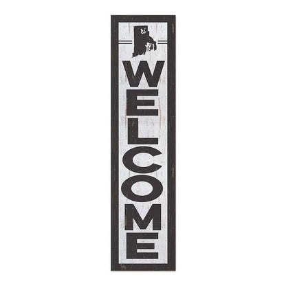 11x46 State Welcome Rhode Island Leaner Sign