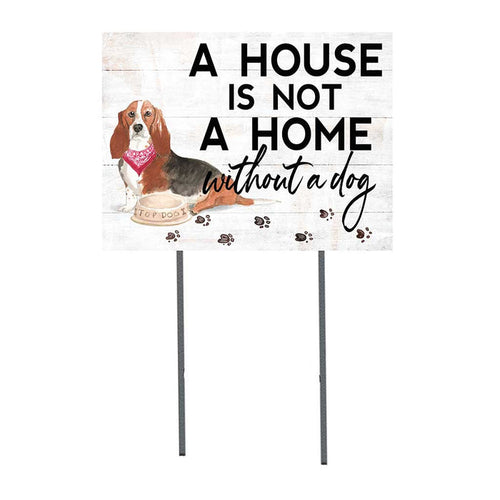18x24 Basset Hound Dog Lawn Sign