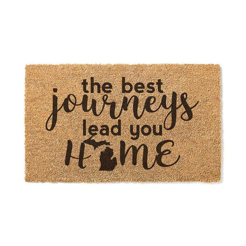 18x30 Coir Doormat Best Journeys Michigan