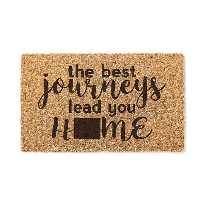18x30 Coir Doormat Best Journeys Wyoming