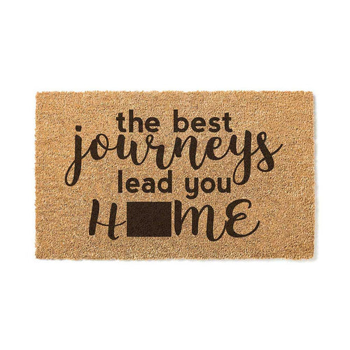 18x30 Coir Doormat Best Journeys Wyoming