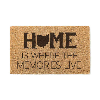 18x30 Coir Doormat Home Memories Live Ohio