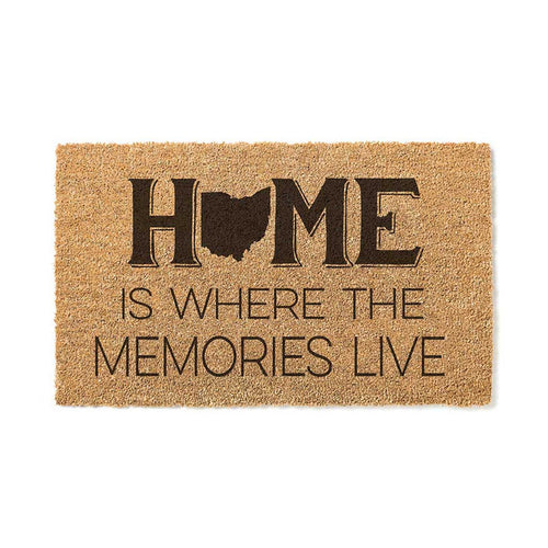 18x30 Coir Doormat Home Memories Live Ohio