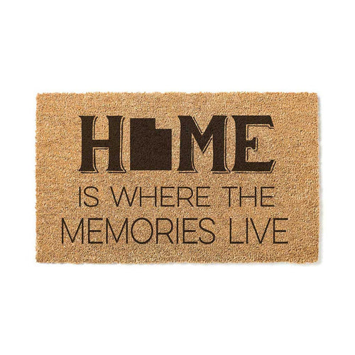 18x30 Coir Doormat Home Memories Live Utah