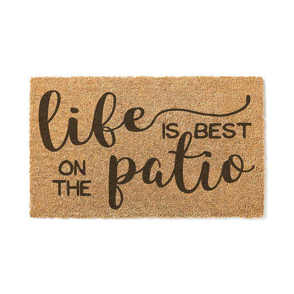 18x30 Coir Doormat Life is Better on the Patio