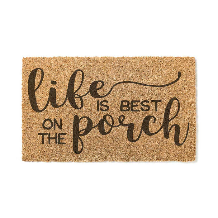 18x30 Coir Doormat Life is Better on the Porch