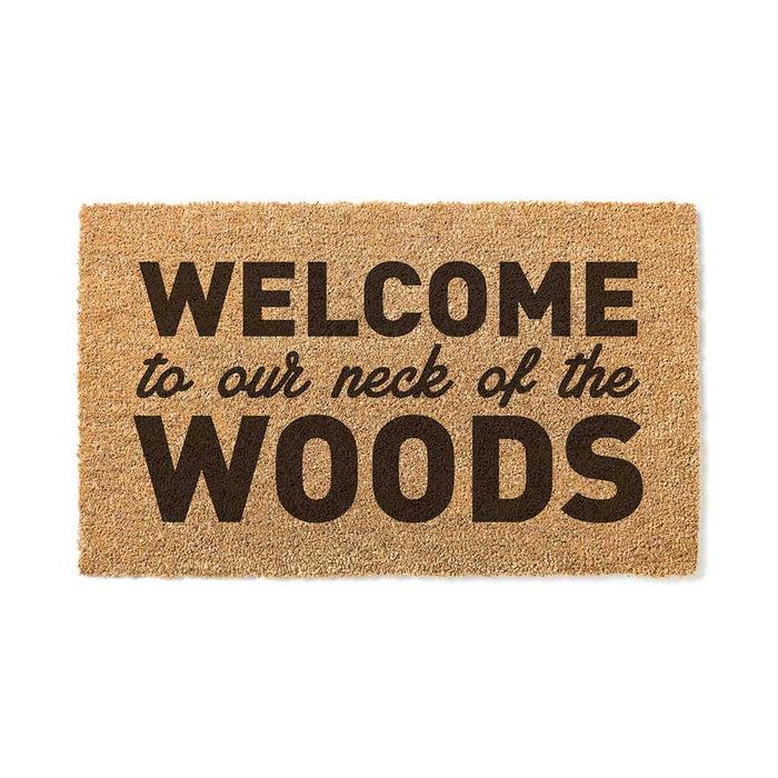 18x30 Coir Doormat Welcome Neck of the Woods