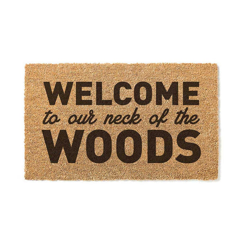 18x30 Coir Doormat Welcome Neck of the Woods