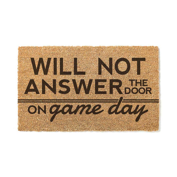 18x30 Coir Doormat Will Not Answer on Game Day