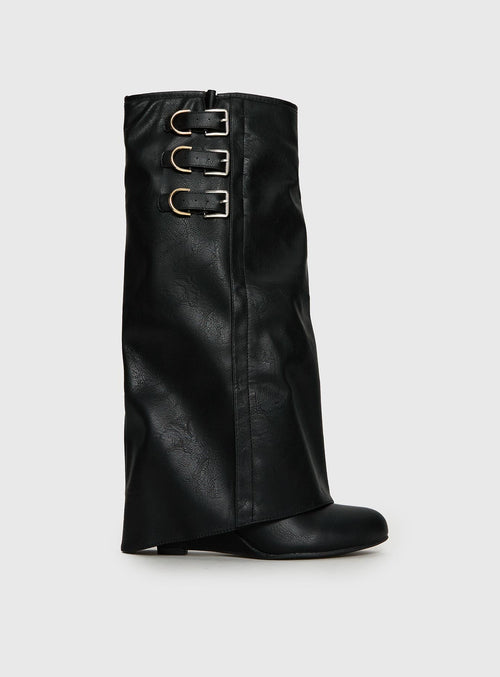 Ritz Knee High Boots Black